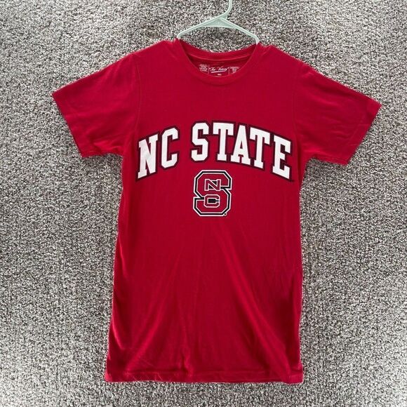 NC State Wolfpack Shirt Adult Small Red NCAA Football The Victory Cotton Logo - Picture 1 of 11